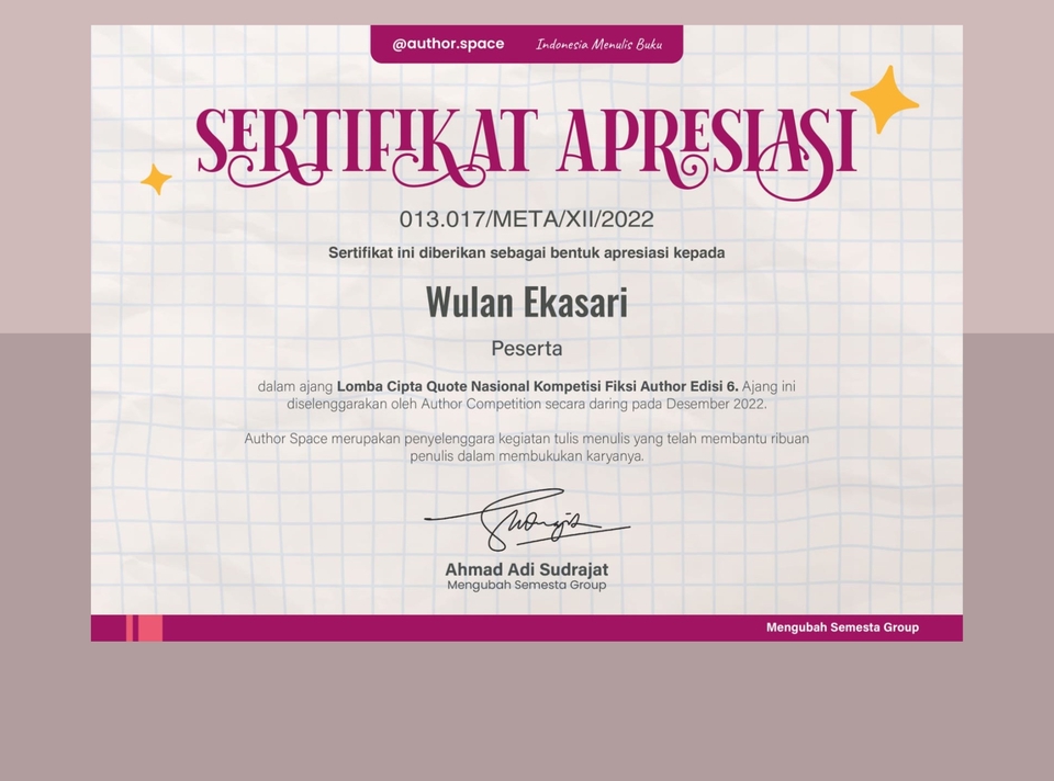 Penulisan Konten - Jasa Tulis Puisi, Quote dan Pantun - 3