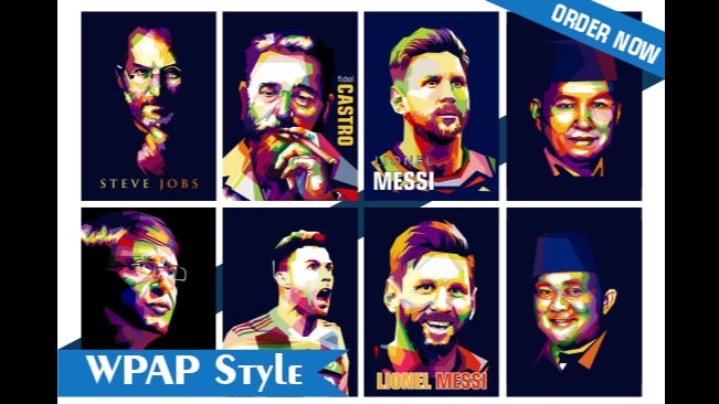 Mendesain Foto Menjadi WPAP Dalam Waktu 24 Jam. WPAP Cocok Buat Hadiah