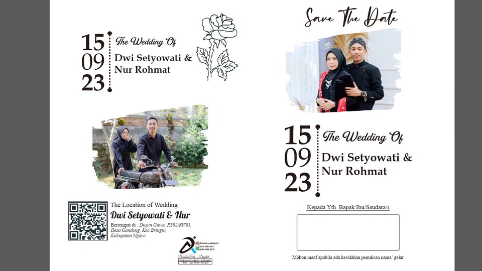 Digital Printing - UNDANGAN PERNIKAHAN/ INVITATION WEDDING - 1