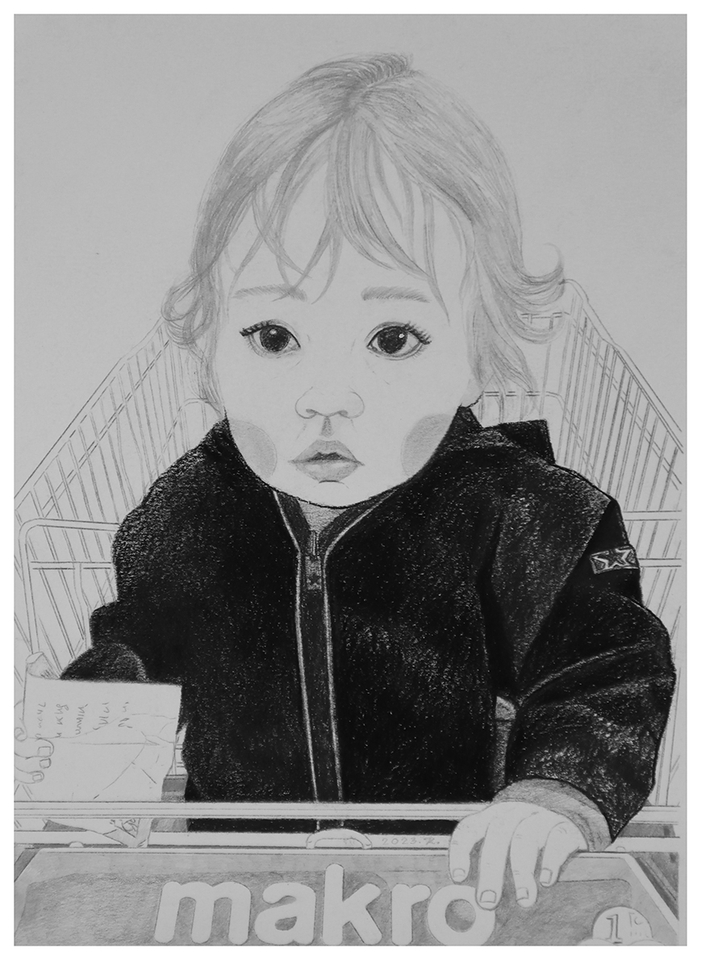 วาดภาพเหมือน Portrait - วาดภาพเหมือน ขาว ดำ/ลายเส้น/สีน้ำ mono tone สไตล์น่าสนใจ - 8