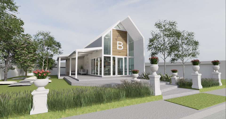 รับเขียนงาน3d perspective อาคารภายนอกและภายใน บ้าน…