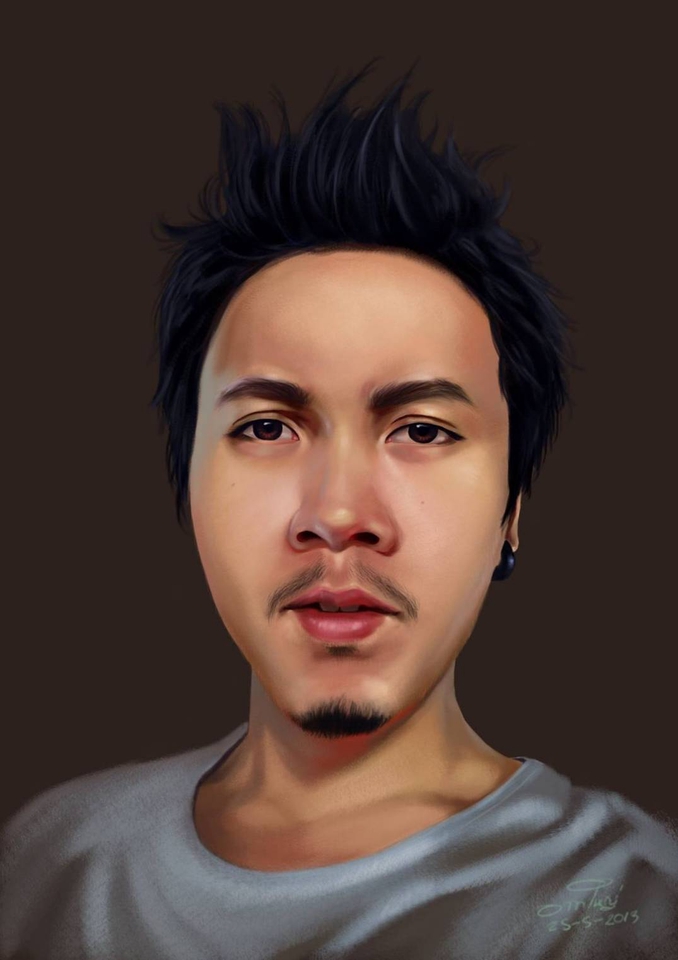 วาดภาพเหมือน Portrait - วาดภาพเหมือน ด้วยเทคนิค Digital Painting - 25