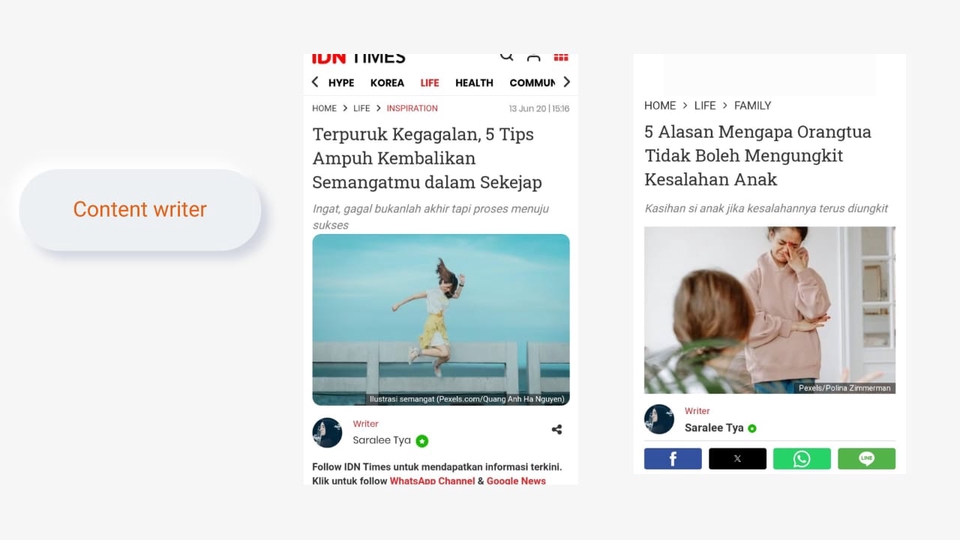 Jasa penulis konten freelance profesional di Indonesia, siap menulis artikel, landing page, dan copywriting dengan harga terjangkau.