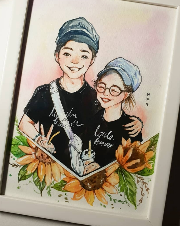 วาดภาพการ์ตูน - รับวาดภาพสีน้ำ - 5
