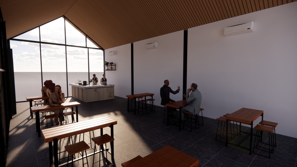 3D & Perspektif - Architectural Design & interior Design Food Court 2D & 3D - 12