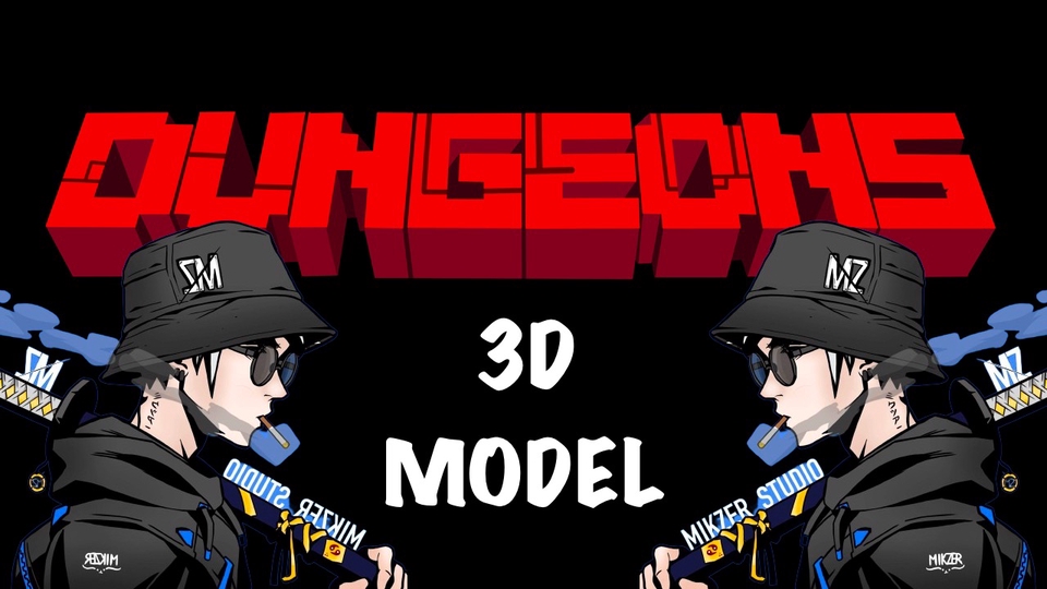 รับทำโมเดล3D ตัวละครเกมส์ สไตล์อนิเมะ