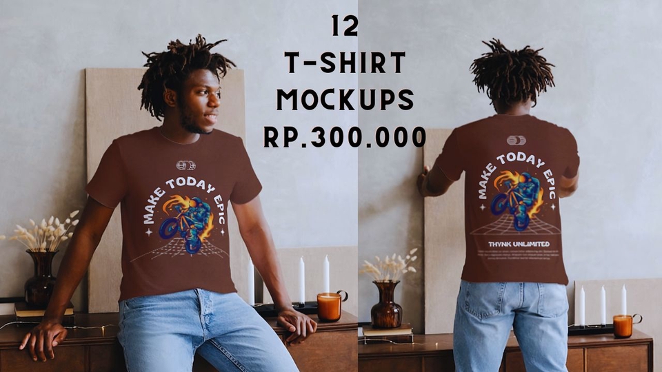 Desain Kaos & Motif - Desain Kaos Mockup - 4