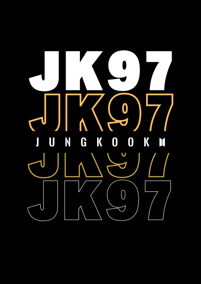Desain Kaos & Motif - Desain JK97 "Jungkook" - 4