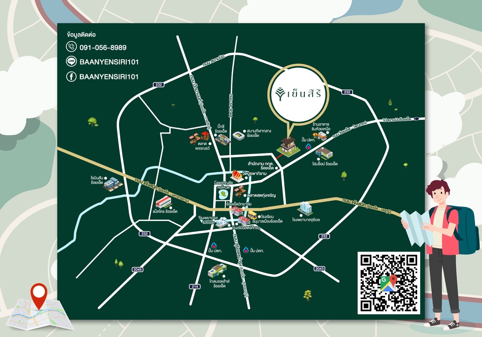 วาดแผนที่ - รับออกแบบ แผนที่ Map แผนผัง ผังขายโครงการ เส้นทางร้านค้า และอื่นๆ - 16