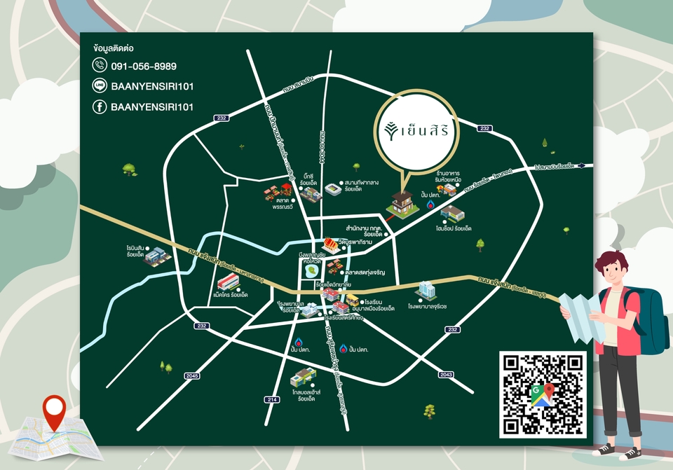 วาดแผนที่ - รับออกแบบ แผนที่ Map แผนผัง ผังขายโครงการ เส้นทางร้านค้า และอื่นๆ - 17