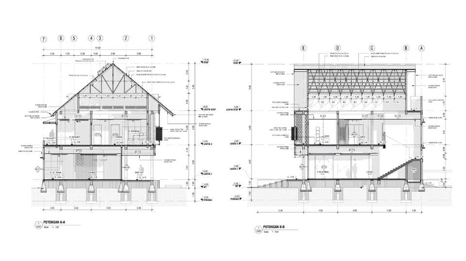 CAD Drawing - Jasa Gambar Kerja BIM - DED (ARS, STR, MEP) dengan REVIT - 2