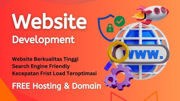 Jasa pembuatan website profesional dengan layanan hosting dan domain gratis.  Website development, website berkualitas, website toko online, website perusahaan, website wordpress.
