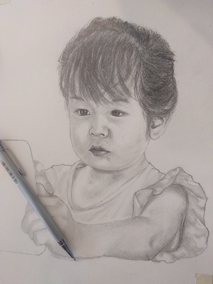 วาดภาพเหมือน Portrait - วาดภาพเหมือน Drawing ภาพวาดสีน้ำ  - 12