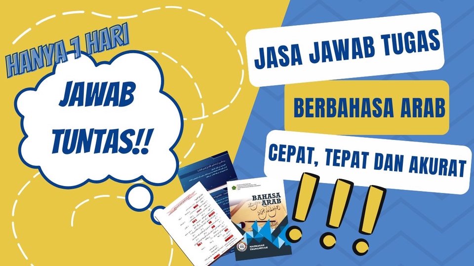 Jasa Lainnya - Jawab Tugas Sekolah Berbahasa Arab  - 1