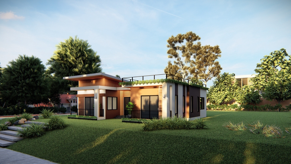 ทำโมเดล 3D - ปั้นโมเดล3Dสถาปัตยกรรมด้วยโปรแกรมskp - 7