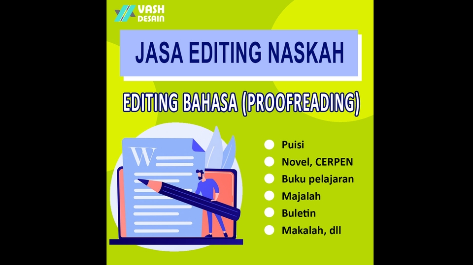 Proofreading - JASA PROOFREADING NOVEL (EDITING) - 1