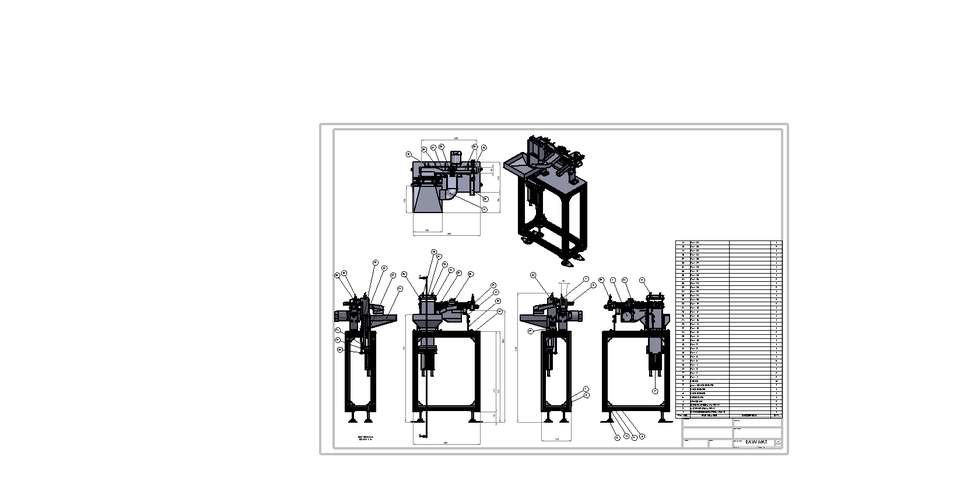 เขียนแบบวิศวกรรมและออกแบบโครงสร้าง - Design/Drawing/Draft/2D/3D/Auto cad/Solidwork/mechanical/Line Automation/Robot/Deburring MC/Conveyor - 3