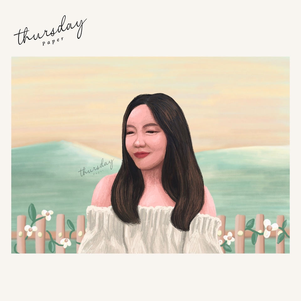 วาดภาพเหมือน Portrait - รับวดภาพเหมือนลายเส้นสินสอสี งานดิจิตอลสำหรับเป็นของขวัญ การ์ดงานแต่ง วอลเปเปอร์ - 5