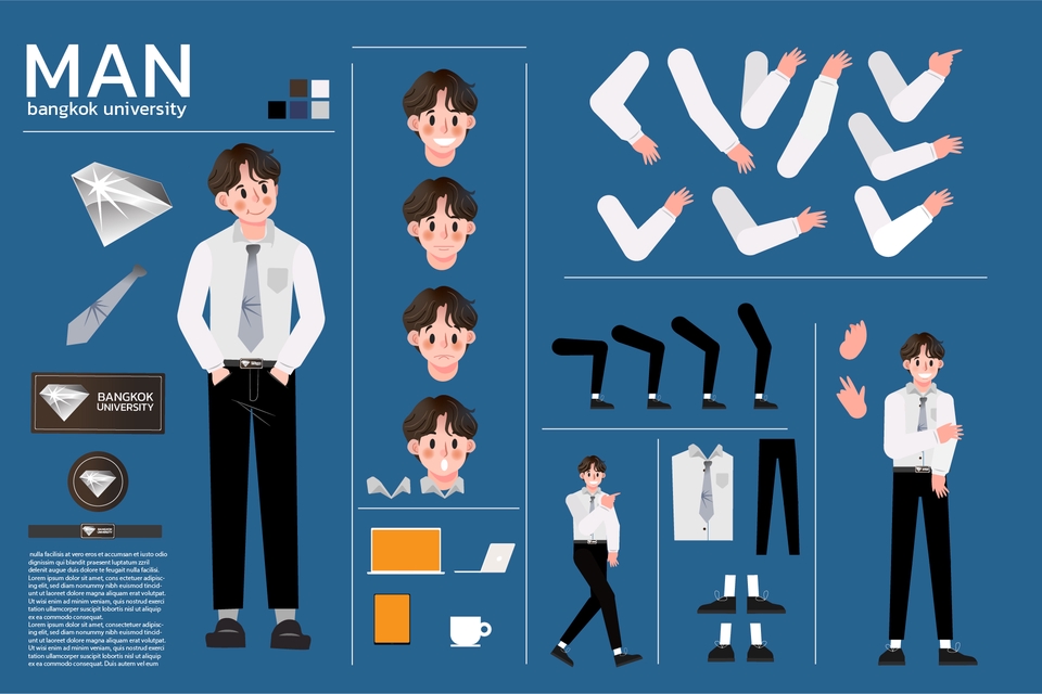 ออกแบบ Character & Mascot - ออกแบบคาแรคเตอร์ ตัวการ์ตูน ภาพประกอบ - 6