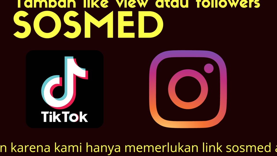 Jasa Tambah Followers dan Likes Sosial Media Terpercaya - Jasa penambah like view dan follower tiktok dn Instagram