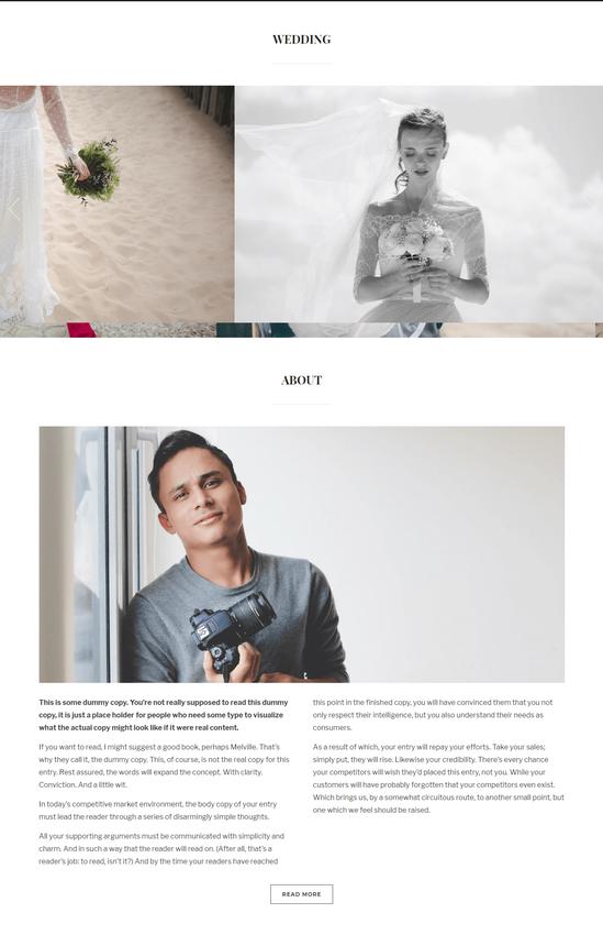Web Development - รับทำเว็บไซต์สำหรับช่างภาพหรืองานพรีเวดดิ้ง - 3