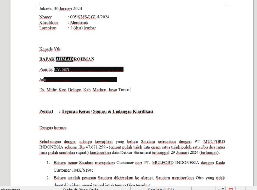 Hukum - Jasa Pembuatan Somasi - 3