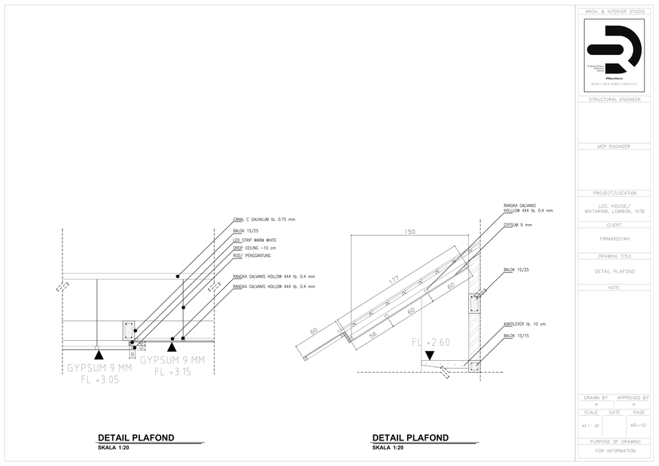 CAD Drawing - Jasa Gambar Kerja Bangunan + Revisi Sesuai Kesepakatan - 4