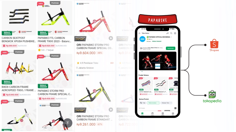 Jasa upload produk Shopee Tokopedia Bukalapak Lazada, upload massal produk, update produk toko online, jasa scrape dan upload produk marketplace.