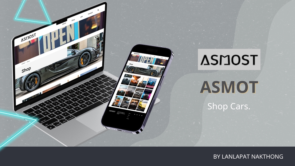 รับออกแบบเว็บไซต์ ui & ux design สำหรับร้านค้ารถยนต์