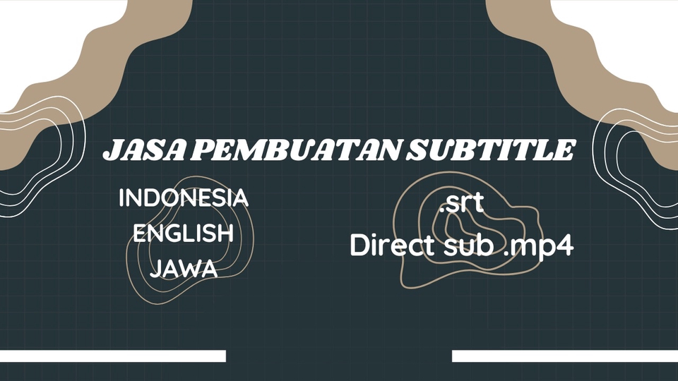 Jasa Pembuatan & Translate Subtitle Video dan Film - SUBTITLE INDONESIA, INGGRIS, JAWA. CEPAT BEBAS REVISI