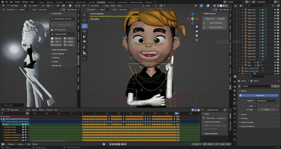 Animations - บริการผลิตภาพงานโพสตัวละคร 3D โมเดล และ คลิปแอนิเมชัน - 23