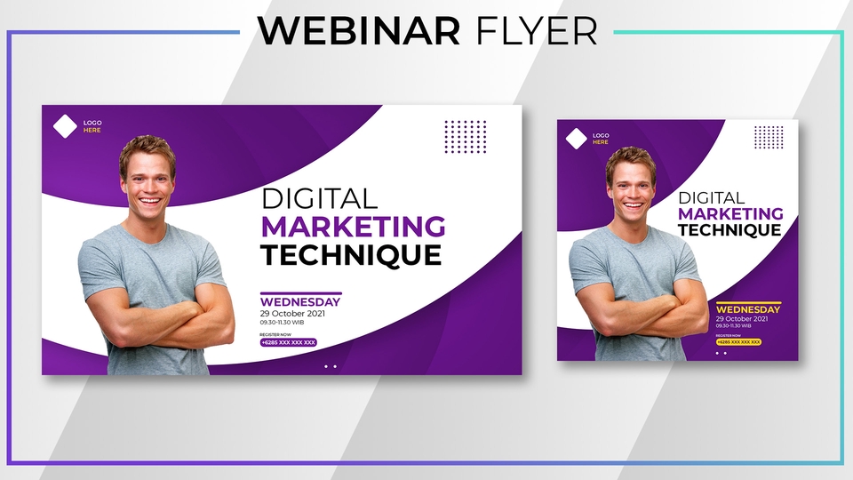 Banner Online - Desain Banner, Sosial Media Banner, Flyer, Webinar, Zoom, Media Promosi - 3