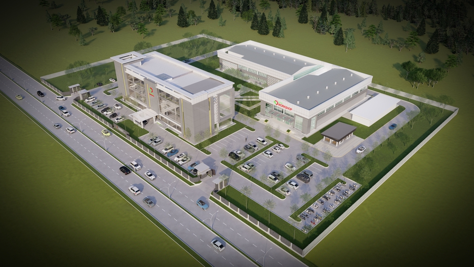 Jasa desain arsitektur 3D untuk desain eksterior bangunan modern, render bangunan, rumah, dan apartemen.