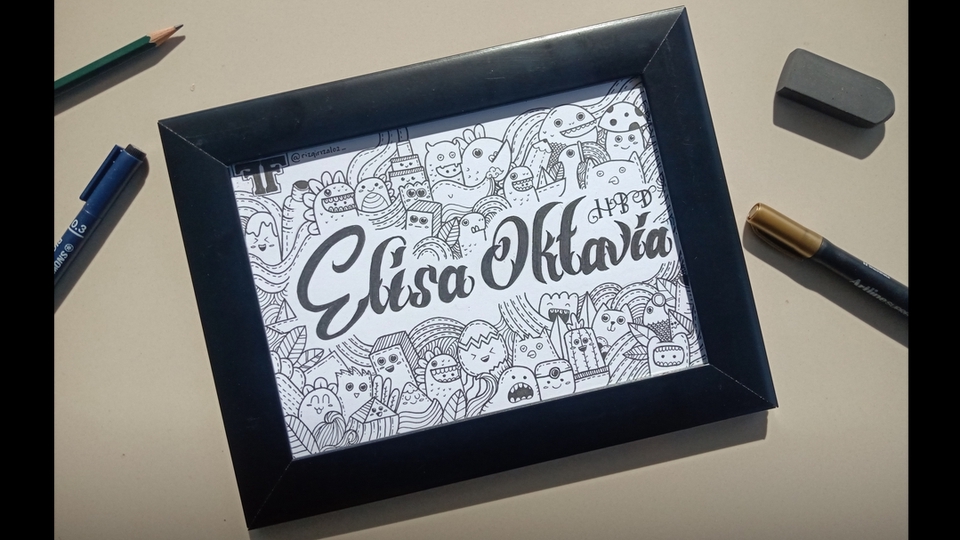 Gambar dan Ilustrasi - Etalase Doodle ; Desain Gambar Doodle Art & Hand Lettering - 13