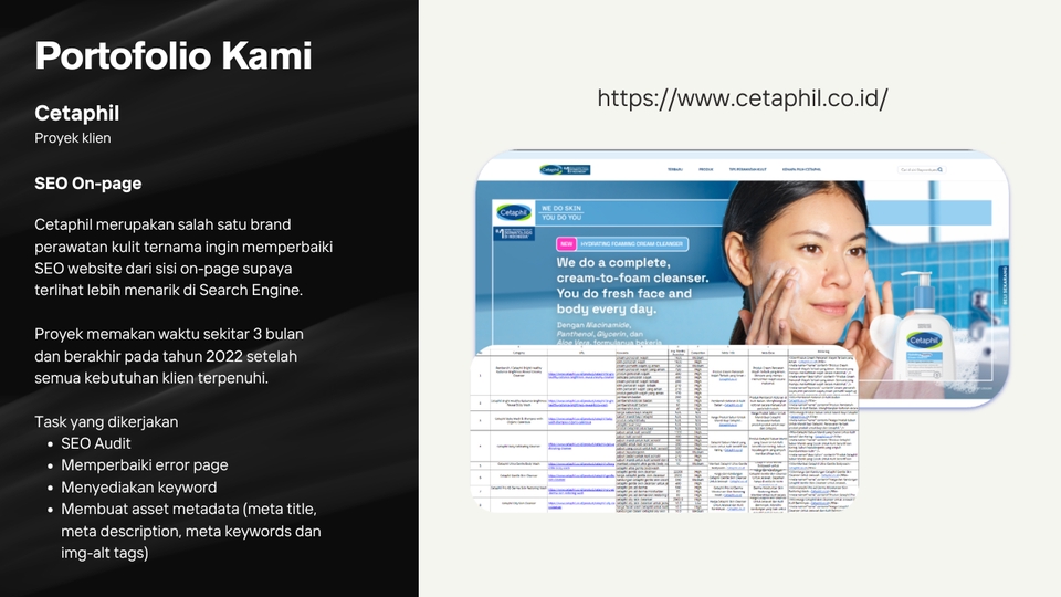 Jasa SEO Profesional Cetaphil: Optimasi Website & Audit SEO untuk Peringkat Lebih Baik di Google.