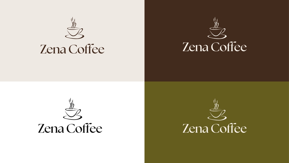 ออกแบบโลโก้ร้านกาแฟ Zena Coffee ด้วย Canva
