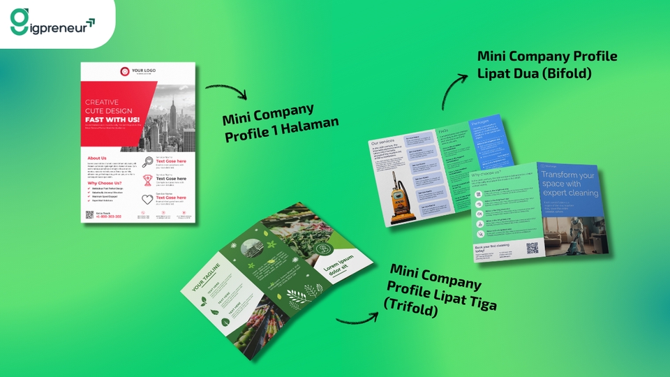 Desain Corporate Identity - Desain Professional Mini Company Profile - 3
