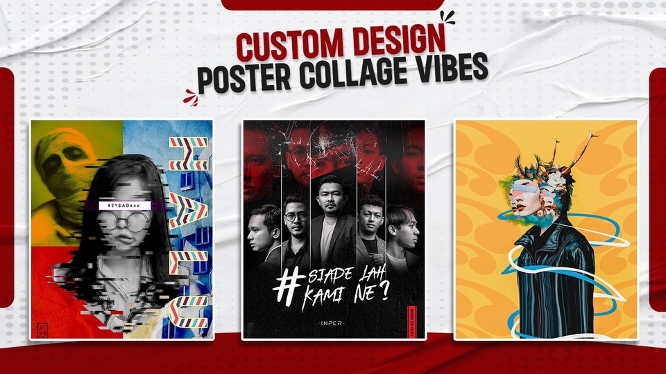 Banner Online - Desain poster kolase art, sesuai request - 1