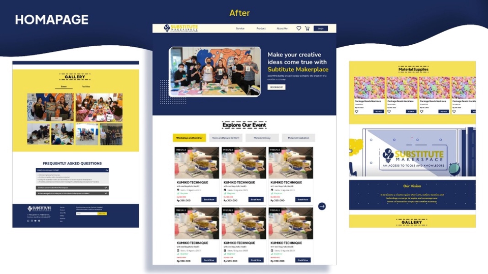 Desain UI UX web aplikasi mobile mockup freelancer