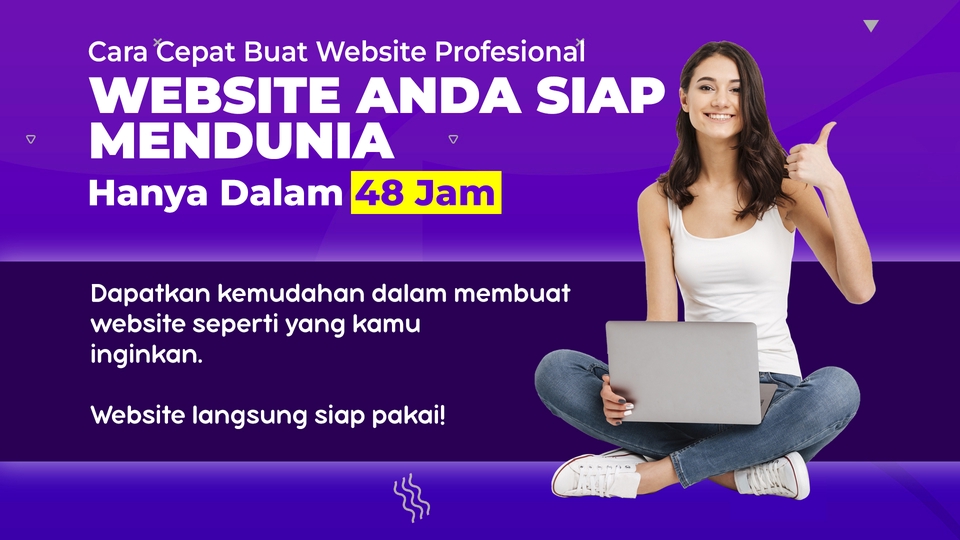 Jasa pembuatan website profesional, website Anda siap mendunia hanya dalam 48 jam.