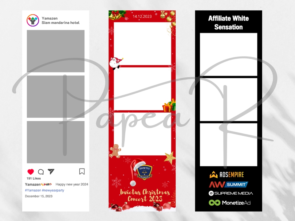 ทำ Giveaway - ออกแบบ PhotoBooth , Photo Frame ต่างๆ งานEvent, Wedding, Birthday ออกแบบงานไว งานสวย - 19