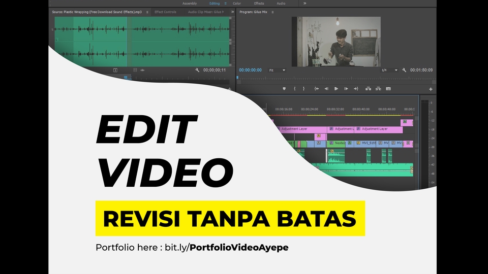 Video Editing - Edit Video, 1 Hari Jadi, Revisi Tanpa Batas - 1