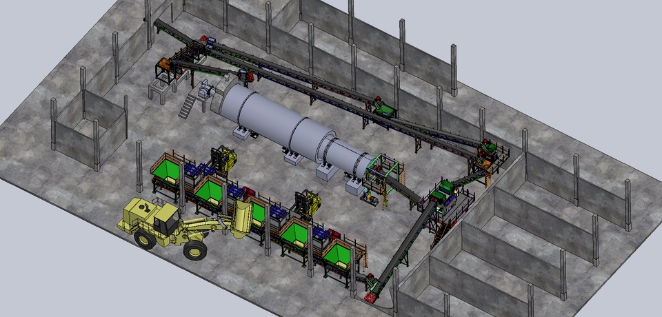 แบบจำลอง 3 มิติ ของโรงงานอุตสาหกรรม สำหรับวิศวกรรมโครงสร้างอาคาร