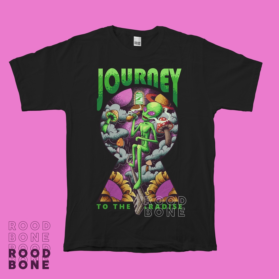 Desain Kaos & Motif - Desain Kaos Dengan Ilustrasi Psychedelic - 2