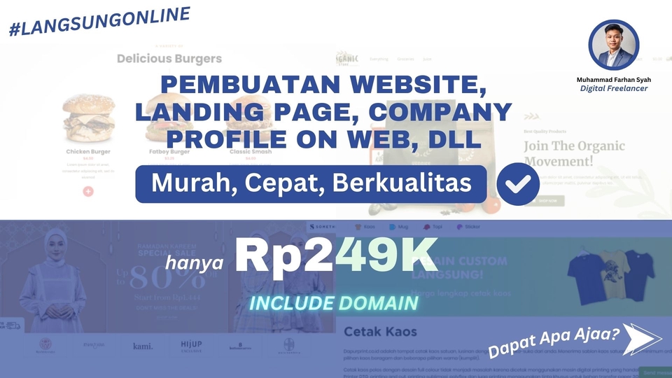 Jasa Pembuatan Website Terbaik dan Profesional - Jasa Pembuatan Website Landing Page Responsif, Cocok untuk Company Profile atau Iklan Google Ads