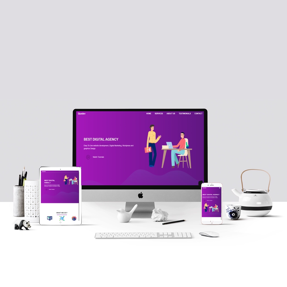 Web Development - รับตัดเว็บไซต์หน้าเดียว (Landing Page) จาก Ai Figma XD PSD JPG เป็น HTML CSS responsive - 4