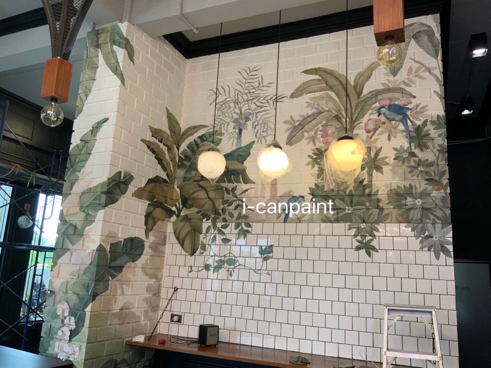 ออกแบบตกแต่งภายในและภายนอก - รับวาดภาพเพ้นท์ผนังเพื่อการตกแต่ง (Wall Painting) - 21