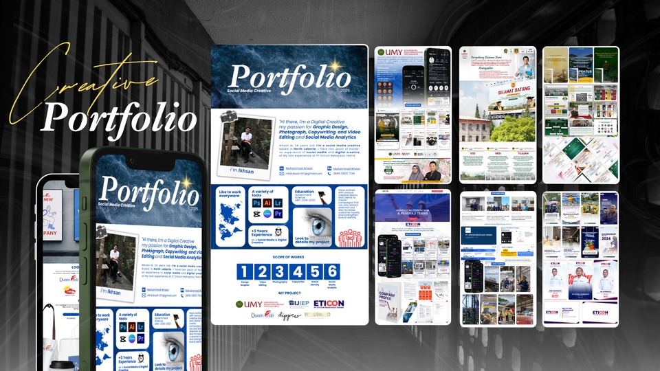 Jasa pembuatan CV dan desain portofolio profesional dan menarik untuk meningkatkan peluang kerja Anda.