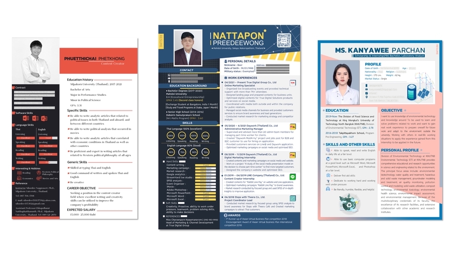 Portfolio & Resume - Portfolio & Resume are show your true colors - 1