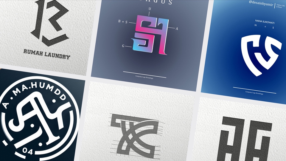 Contoh desain logo untuk usaha laundry, rumah makan, dan perusahaan dengan desain yang modern dan kreatif. Gunakan jasa desain logo online untuk hasil yang maksimal.